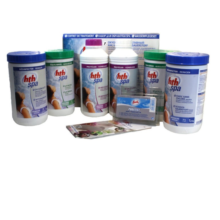 Набор для СПА бассейна активный кислород HTH SPA 5,4 кг + 2л (рис.1)